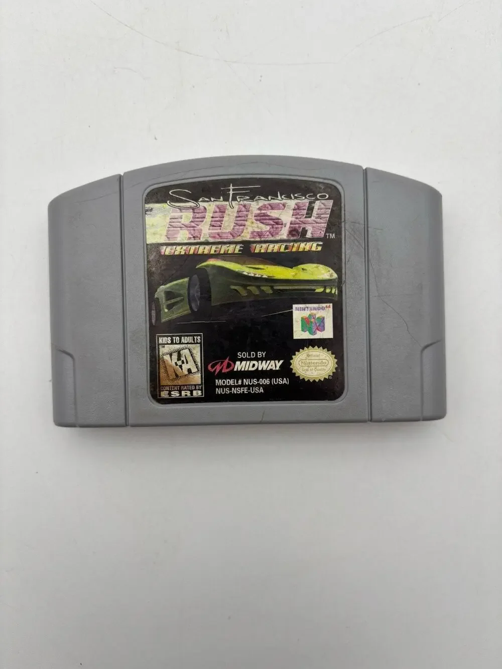 San Francisco Rush: Extreme Racing Nintendo 64 N64 Authentic Tested Works VG